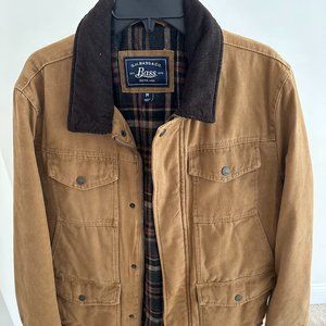 Bass Flannel-Lined Trucker Jacket w/ 3M Insulation - Size M